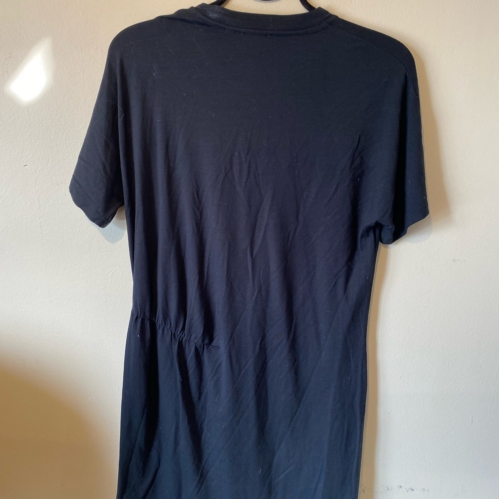 Aritzia Wilfred free size medium black side gather shift dress. - Picture 8 of 8